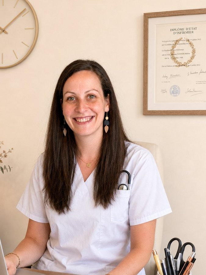 Hélène Sanner, infirmière diplômée d'État